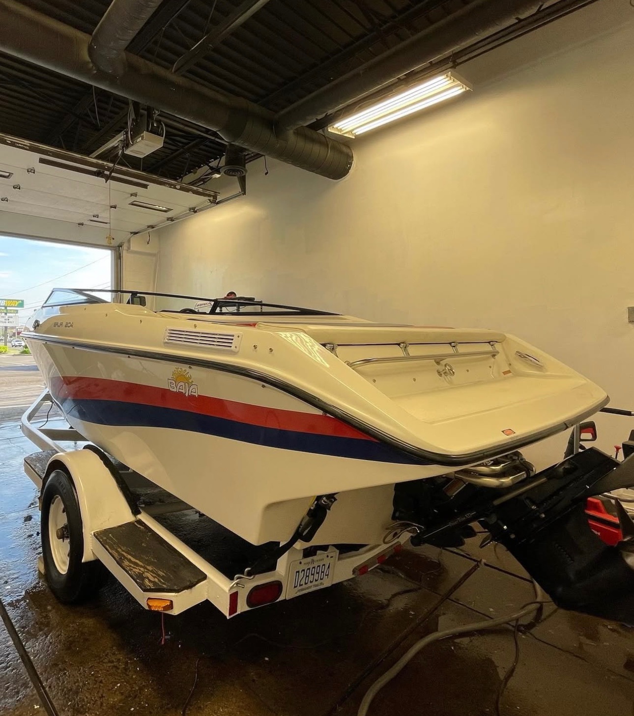 Beige Boat Exterior Detailing